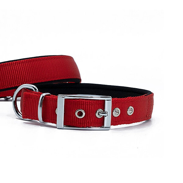 Doggie Elit Dokuma Köpek Tasması 2.5x37-45cm (Kırmızı) - 2
