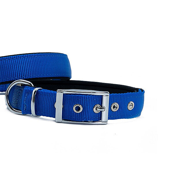 Doggie Elit Dokuma Köpek Tasması 2.5x37-45cm (Mavi) - 2