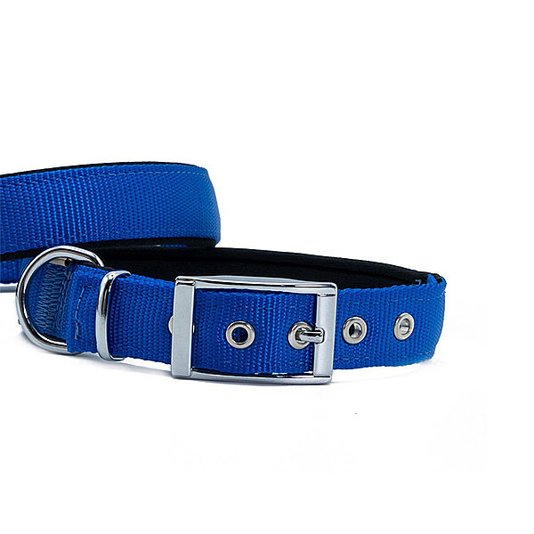 Doggie Elit Dokuma Köpek Tasması 2.5x37-45cm (Mavi) - 2