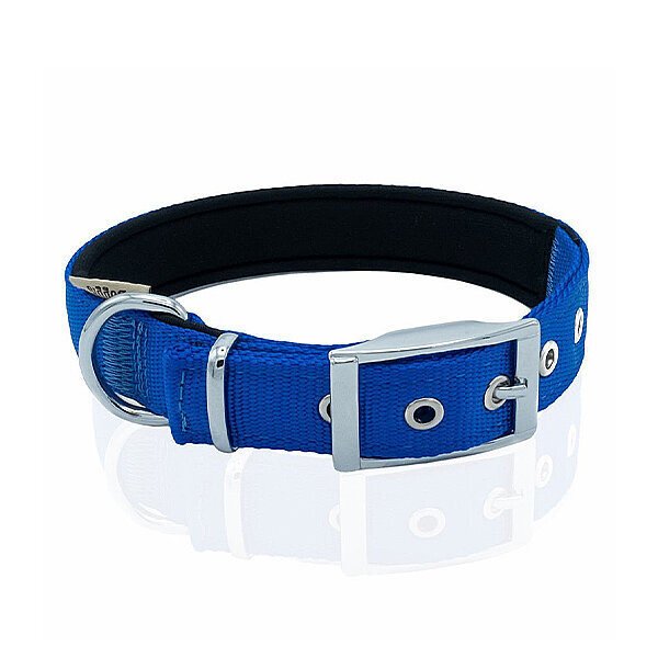 Doggie Elit Dokuma Köpek Tasması 2.5x37-45cm (Mavi)