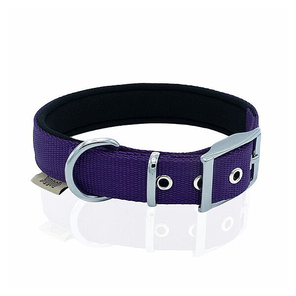 Doggie Elit Dokuma Köpek Tasması 2.5x37-45cm (Mor)