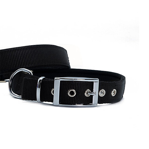 Doggie Elit Dokuma Köpek Tasması 2.5x37-45cm (Siyah) - 2