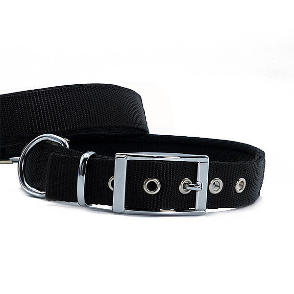 Doggie Elit Dokuma Köpek Tasması 2.5x42-50cm (Siyah) - 2