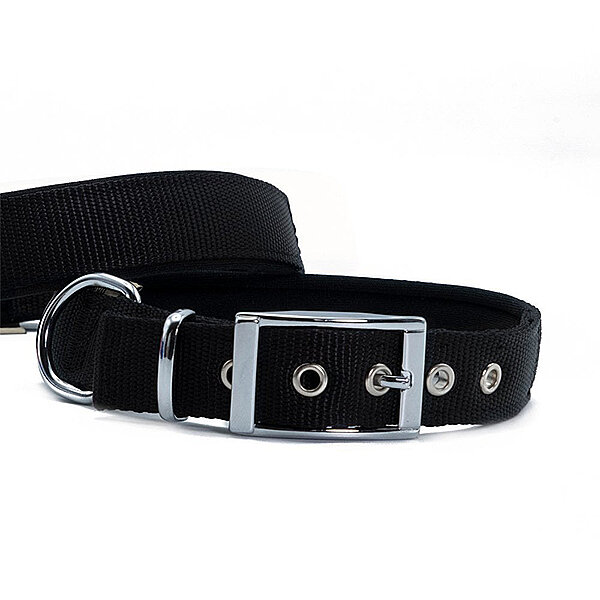 Doggie Elit Dokuma Köpek Tasması 2.5x42-50cm (Siyah) - 2