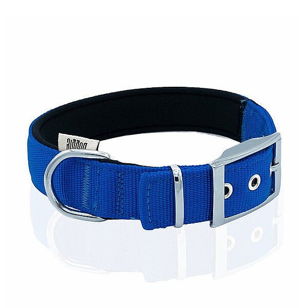 Doggie Elit Dokuma Köpek Tasması 3x42-50cm (Mavi)