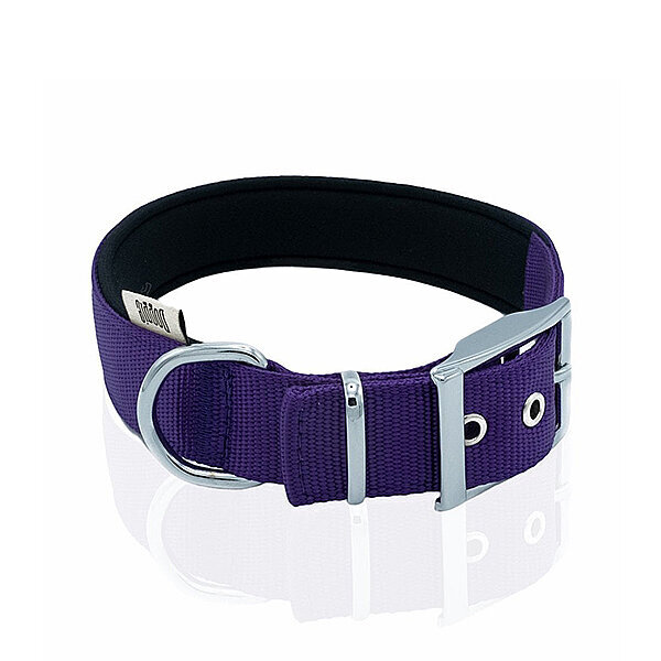 Doggie Elit Dokuma Köpek Tasması 3x42-50cm (Mor)