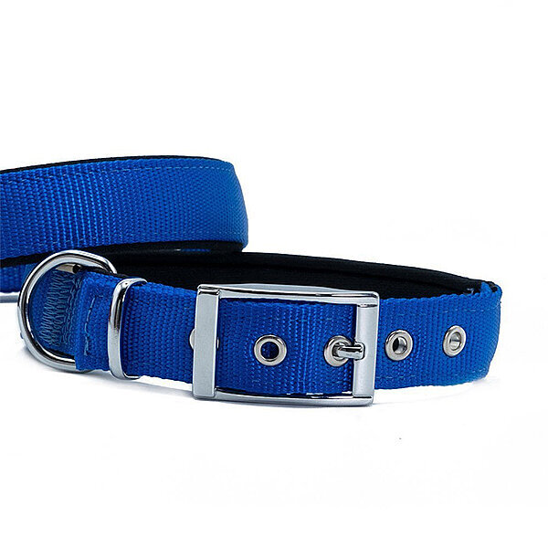 Doggie Elit Dokuma Köpek Tasması 3x47-55cm (Mavi) - 2