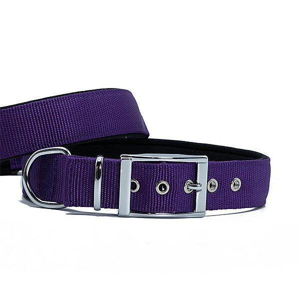 Doggie Elit Dokuma Köpek Tasması 3x47-55cm (Mor) - 2