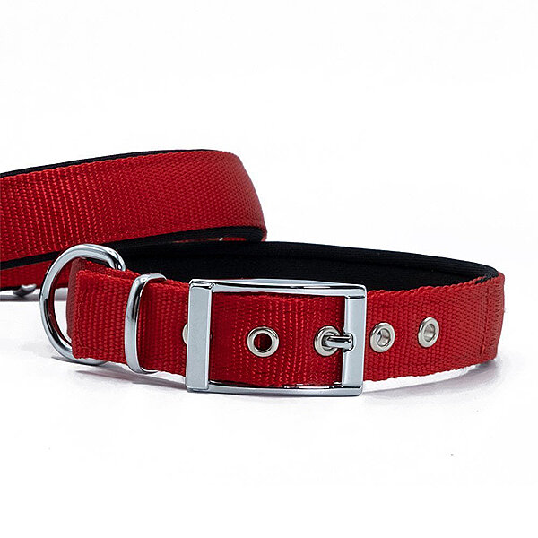 Doggie Elit Dokuma Köpek Tasması 4x52-60cm (Kırmızı) - 2