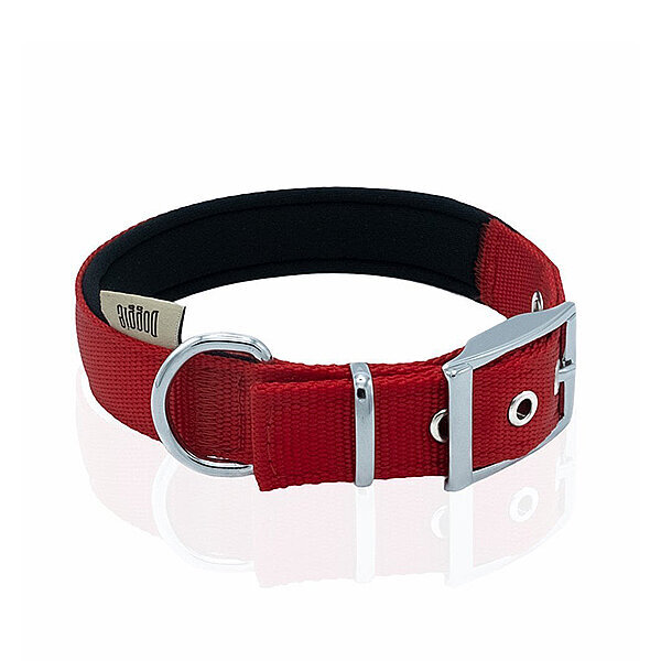 Doggie Elit Dokuma Köpek Tasması 4x52-60cm (Kırmızı)