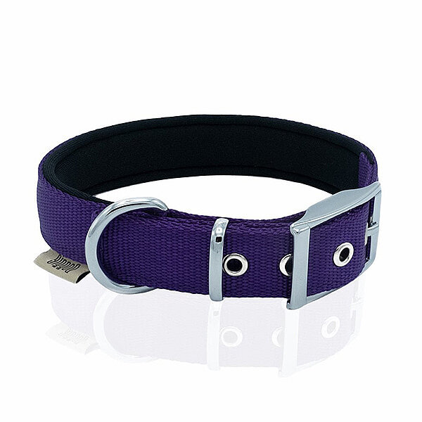 Doggie Elit Dokuma Köpek Tasması 4x52-60cm (Mor)