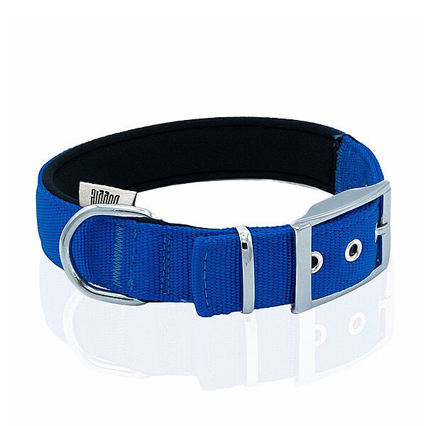 Doggie Elit Dokuma Köpek Tasması 4x57-65cm (Mavi)