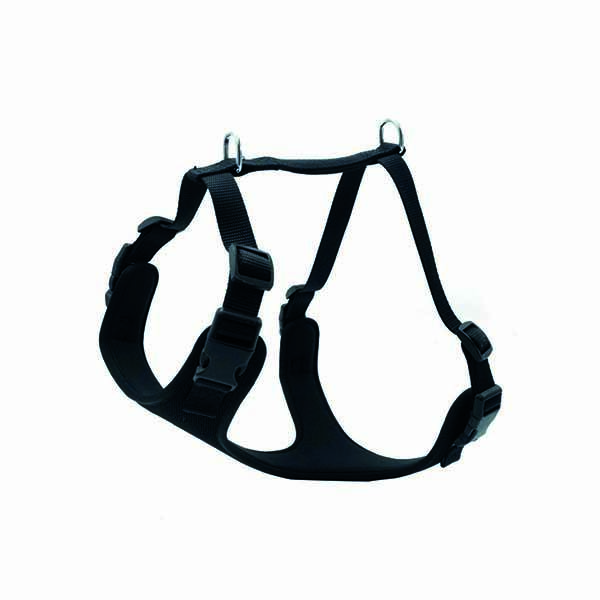 DOGGİE HAVALI DOKUMA GÖĞÜS TASMASI SİYAH 2X45-55CM - 1