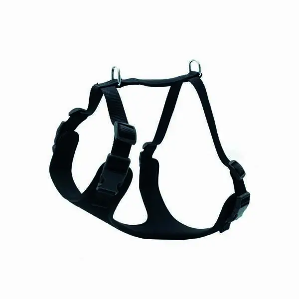 DOGGİE HAVALI DOKUMA GÖĞÜS TASMASI SİYAH 2X45-55CM - 1