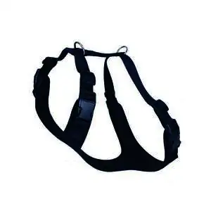 DOGGİE HAVALI DOKUMA GÖĞÜS TASMASI SİYAH 2X55-65CM