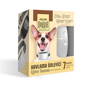 Doggie Havlama Önleyici 7 Seviyeli titreşim ve Şarj edilebilir Beyaz Eğitim Tasması