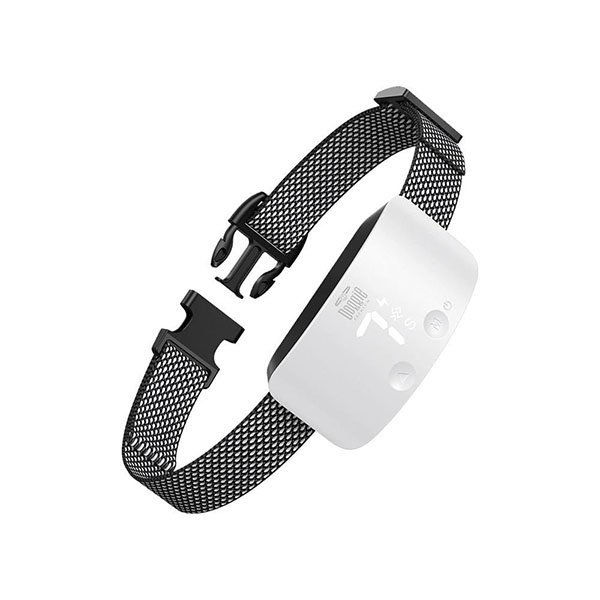 Doggie Havlama Önleyici 7 Seviyeli titreşim ve Şarj edilebilir Beyaz Eğitim Tasması - 1