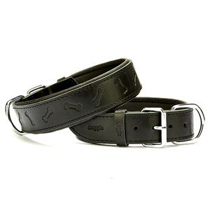 Doggie Kemik Desenli Deri Boyun Tasması (4cm x 48-56cm - SBT 4035 M)