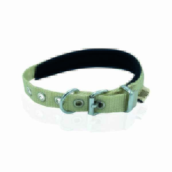 DOGGİE KONFOR DOKUMA BOYUN TASMASI HAKİ 1,5X20-25CM - 1