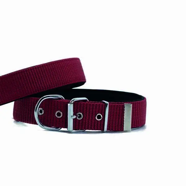 DOGGİE KONFOR DOKUMA BOYUN TASMASI KIRMIZI 4X52-60CM - 1