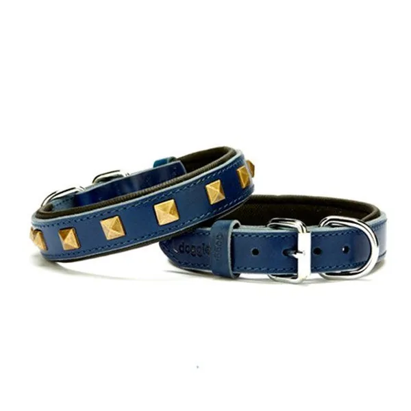 Doggie Piramit Metal Süslü Deri Boyun Tasması (4cm x 48-56cm - SBT 4061 M) - 5