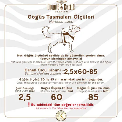 Doggie Polar Dokuma Ronin Göğüs Tasması PDGT-S - 6