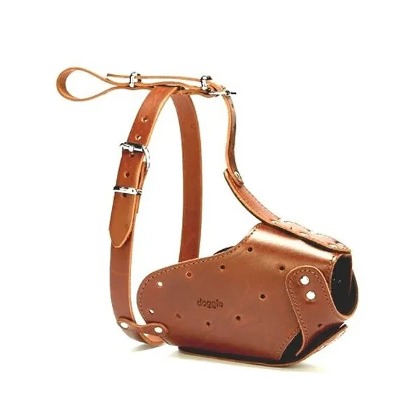 Doggie Uzun Burun Koruma Deri Ağızlık 80 CM - 3