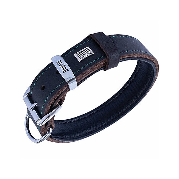 Doggie Yağlı Deri Köpek Tasması 4x52-60cm (Açık Kahve) - 2