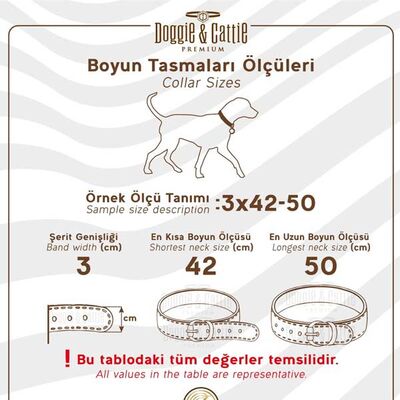 Doggie Yumuşak Doku Deri Boyun Tasması (4CMx75CM - SBT 4010 L) - 3