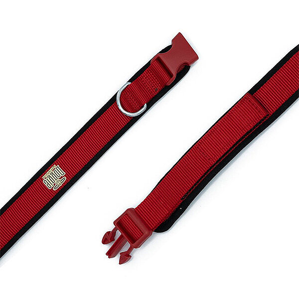 Doggie Yumuşak Dolgulu Köpek Tasması 2.5x40-50cm (Kırmızı) - 2