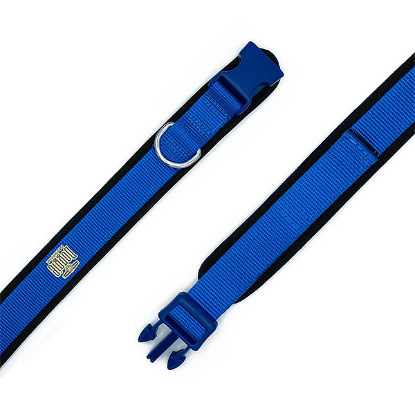 Doggie Yumuşak Dolgulu Köpek Tasması 2.5x40-50cm (Mavi) - 2