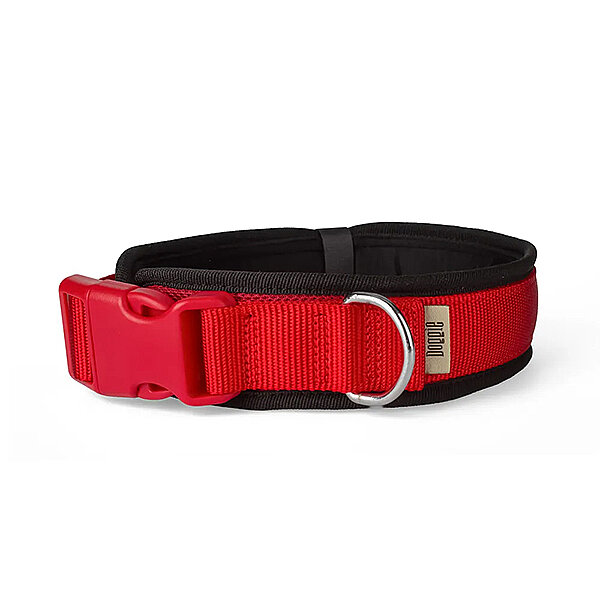 Doggie Yumuşak Dolgulu Köpek Tasması 3x45-55cm (Kırmızı) - 1