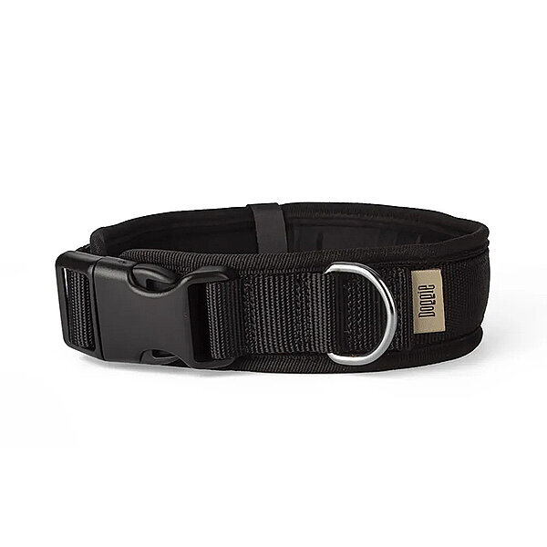Doggie Yumuşak Dolgulu Köpek Tasması 3x45-55cm (Siyah)