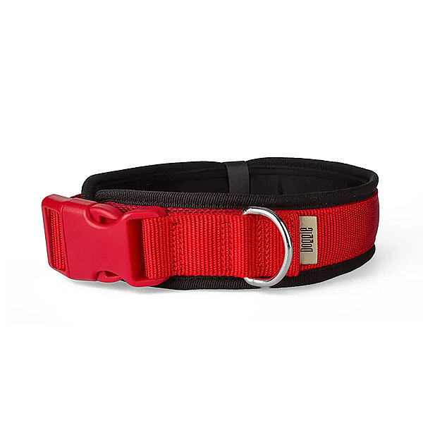 Doggie Yumuşak Dolgulu Köpek Tasması 3x50-60cm (Kırmızı) - 1