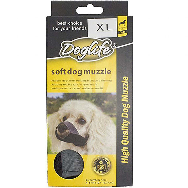 DogLife Soft Bez Köpek Ağızlığı 20,3 x 26 cm (XL)