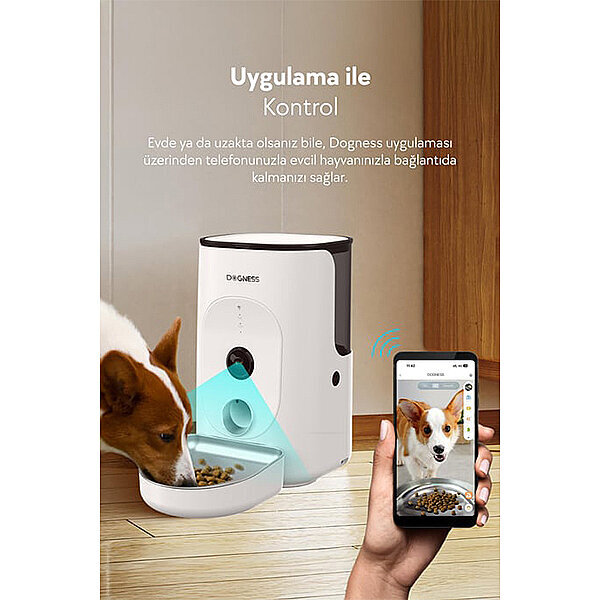 Dogness Rover F15 Otomatik Çelik Kedi ve Köpek Mama Kabı 4 L - 3