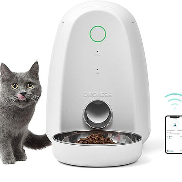 Dogness Wi-Fi Bağlantılı Mini Otomatik Kedi ve Köpek Mama Kabı 2 L