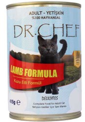 Dr Chef Kuzu Etli Kedi Yaş Maması 415 GR