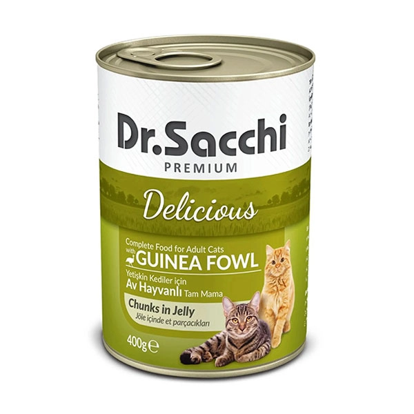 Dr. Sacchi Av Hayvanlı Kedi Yaş Maması 400 GR - 1