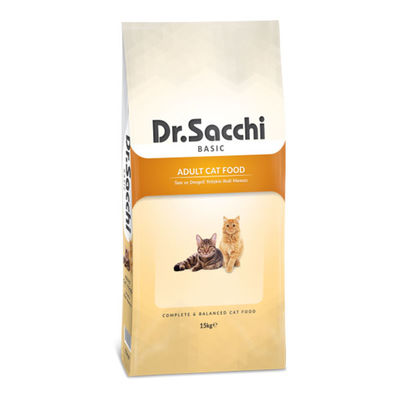 Dr. Sacchi Basic Tavuklu Yetişkin Kedi Maması 15 KG - 1