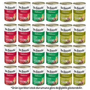 Dr. Sacchi Karışık Kedi Yaş Maması 400 gr X 24 Adet
