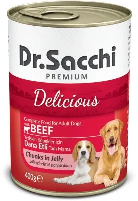 Dr. Sacchi Sığır Etli Köpek Yaş Maması 400 GR - 1