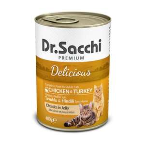 Dr. Sacchi Tavuk ve Hindili Kedi Yaş Maması 400 GR