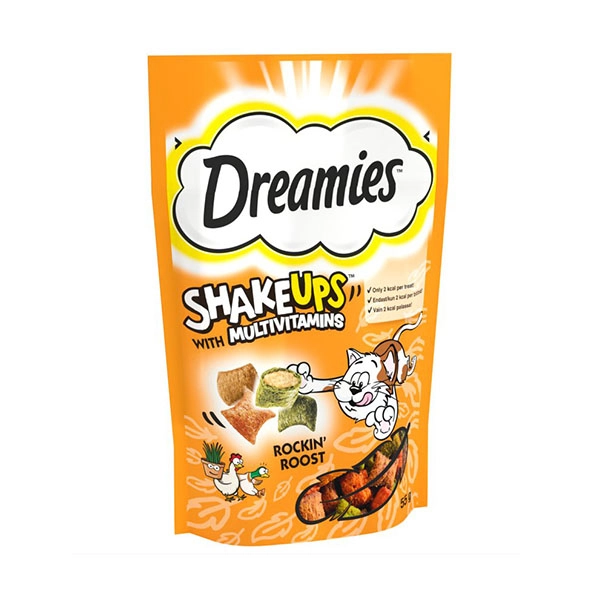 Dreamies Shake Ups Rockin Rooster Kedi Ödülü 55 Gr - 1