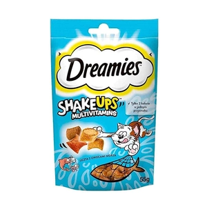 Dreamies ShakeUps Multivitaminli Deniz Ürünleri Kedi Ödül Maması 55 Gr