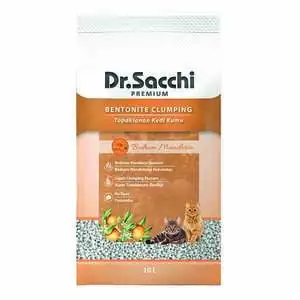 Dr.Sacchi Bodrum Mandalinası Kokulu Bentonit Kedi Kumu 10 Lt