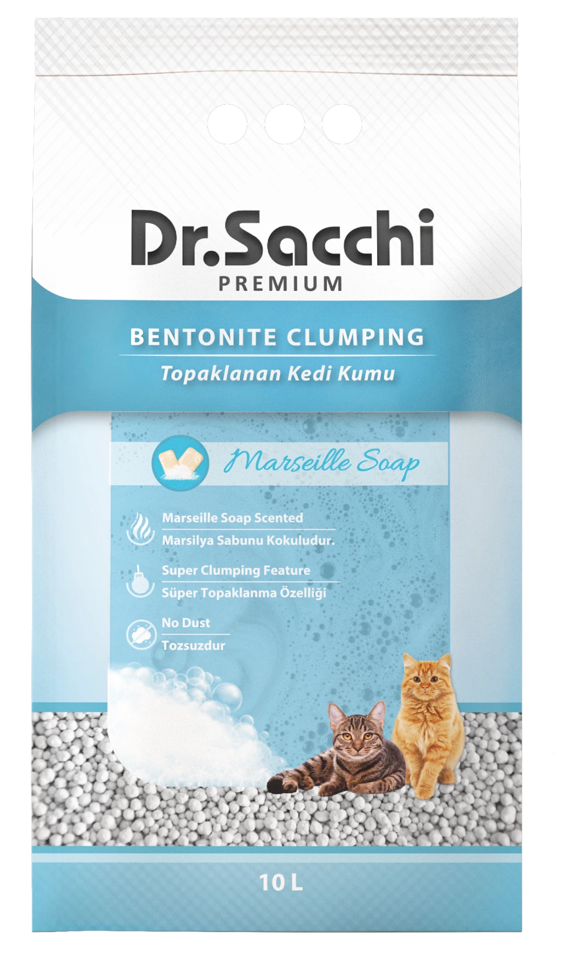 Dr.Sacchi Marsilya Sabunu Kokulu Bentonit Kedi Kumu 10 - 2