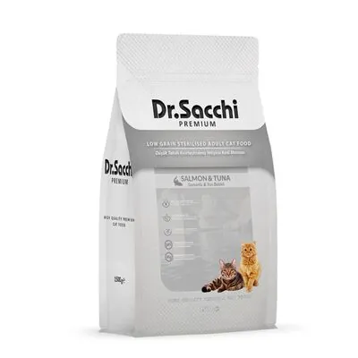 Dr.Sacchi Premium Düşük Tahıllı Kısır Kedi Maması 1.5 kg - 1