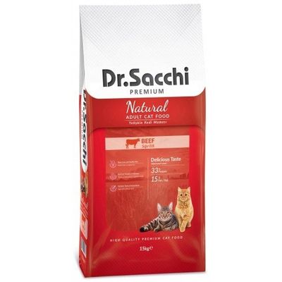 Dr.Sacchi Premium Sensitive Biftekli Kedi Maması 15 KG - 1