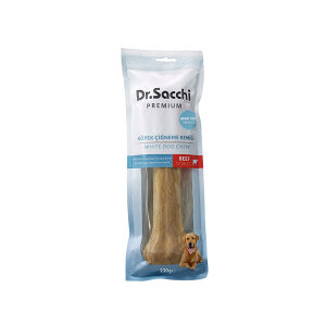 Dr.Sacchi Sığır Derisi Doğal Press Kemik Köpek Ödülü 230 g